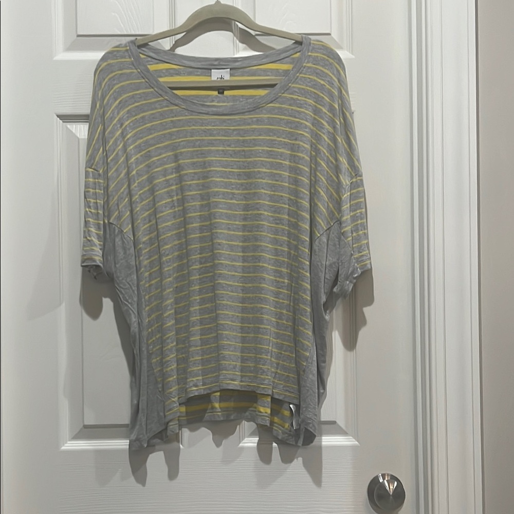 CAbi Gray Boxy Short Sleeve T-Shirt